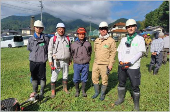 Bamboo forest maintenance work